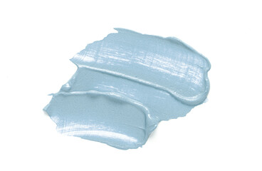 Fototapeta premium A sample of cosmetic clay for a body or face mask. White background