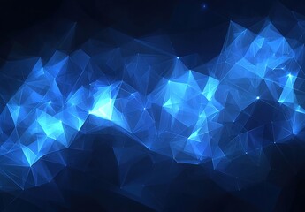 Obraz premium abstract blue background with triangles