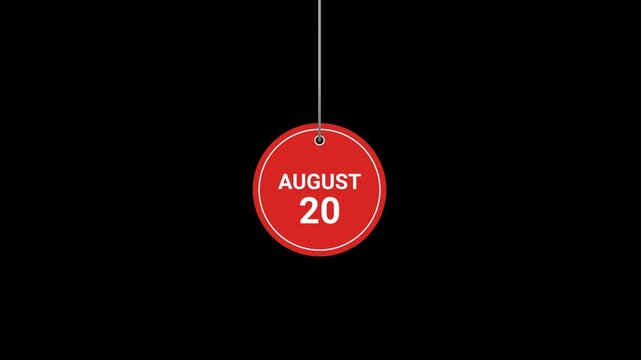 20 August Animated Tag