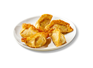 potato chips isolated on transparent  background