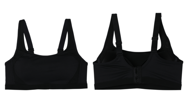 black women bra on transparent 