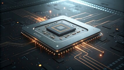 Electronic circuit board with processor GPU