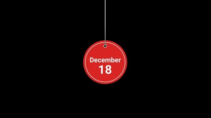 18 December Animated Tag