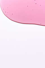 The texture of a skin serum or moisturizing gel. Copy space