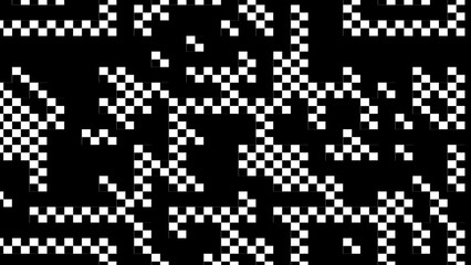 4k wallpaper. Black and white shapes. Design for decor, print. Background in 4k format  3840х2160.