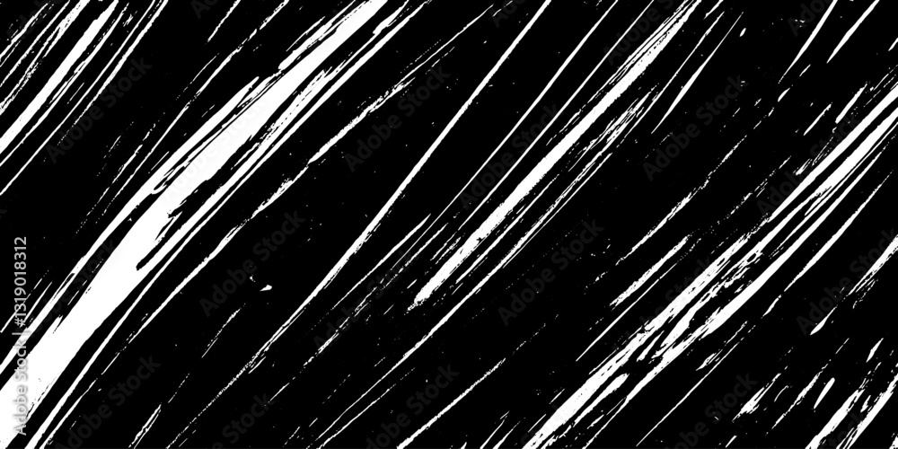 Poster dynamic black and white streaks abstract pattern