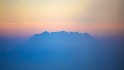 Fototapeta premium Chiangdao mountain shot from 