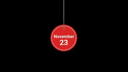 23 November Animated Tag
