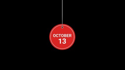 13 October Animated Tag