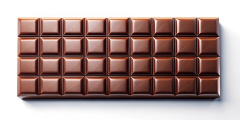 Fototapeta premium Detailed Chocolate Bar Close-Up, 3D Rendering, High Quality