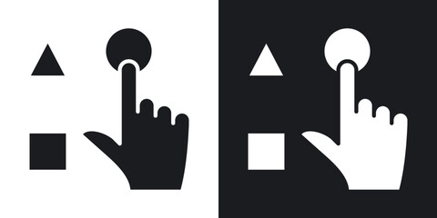Variety icons in solid black and white collection