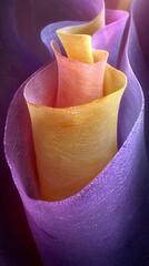 Abstract Fabric Swirls Gradient Color Background