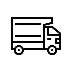 delivery van line icon