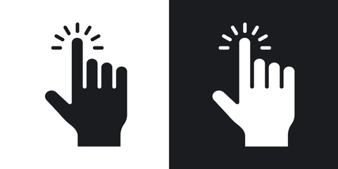 Easy to use icons in solid black and white collection