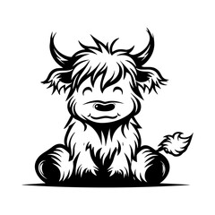 Highland Cow SVG Bundle | Cute Baby Highland Cow Clipart | Highland Cow Silhouette | Animal Lover Digital Download | Cricut Cut File Png DXF