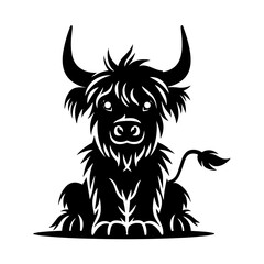 Highland Cow SVG Bundle | Cute Baby Highland Cow Clipart | Highland Cow Silhouette | Animal Lover Digital Download | Cricut Cut File Png DXF