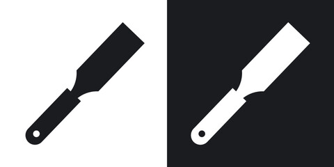 Chisel icons in solid black and white collection