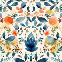 spring flowers seamless pattern