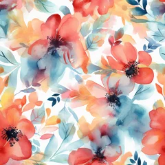 spring flowers seamless pattern
