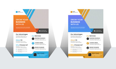 Business Flyer Template, Business Growth  Flyer Design, Professional Business Flyer Design , Modern Business Solution Flyer Design, Minimalist Professional Flyer Design.