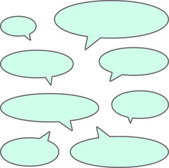 商品説明用のふきだしイラストセット