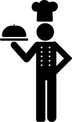chef icon isolated sign symbol vector illustration - high quality black style vector icons