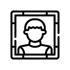 user profile line icon