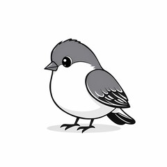 Obraz premium Cute Cartoon Bird Illustration