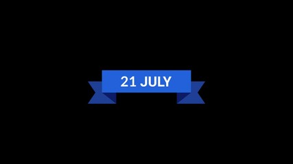 21 July Ribbon Animation
