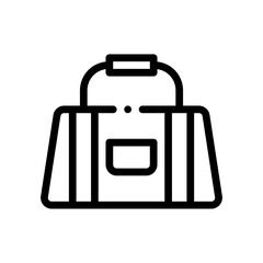 Obraz premium gym bag line icon
