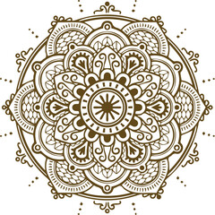 Beautiful flower art and mandala vector design