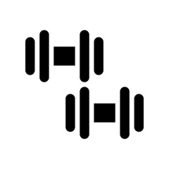 dumbbell glyph icon