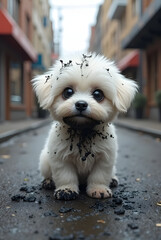 sad dog