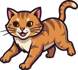 Fototapeta premium Cute cat mascot vector