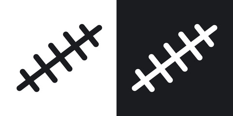 Scar icons in solid black and white collection