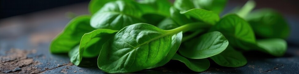 Crisp, dark green spinach bunch, ready to cook ,  texture,  food,  crisp