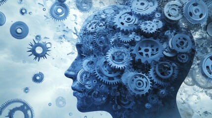 Intricate Mechanism of Gears Symbolizing Complex Workings of Mind