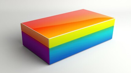 Vibrant Rainbow Box: A Spectrum of Color