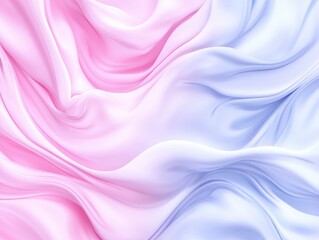 Obraz premium Soft, flowing fabric in pink and blue hues creating a serene background