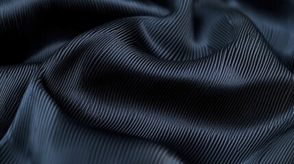 Naklejka premium Futuristic black synthetic textile with fine lines and a high-end luxury feel