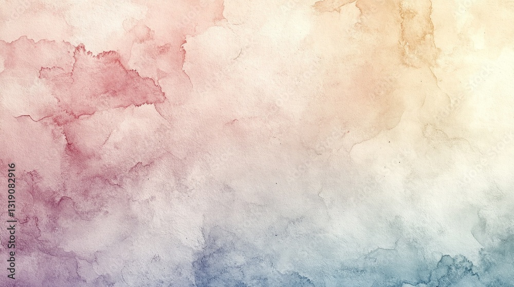 Poster delicate swirls of pink, blue, and soft yellow dance across the canvas, creating an ethereal atmosph
