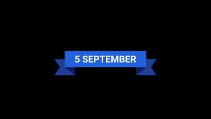 5 September Ribbon Animation
