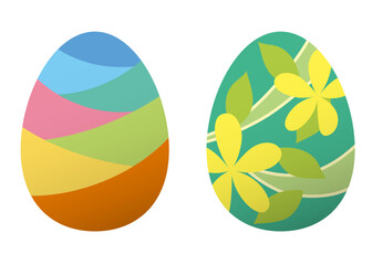 イースターエッグのイラストセット01