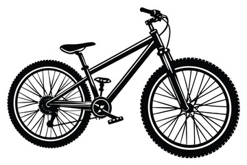 Fototapeta premium Mountain bike Silhouette design vector