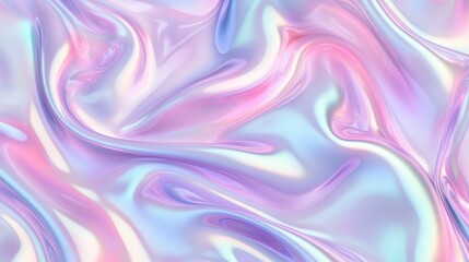 Fototapeta premium Seamless gradient of holographic pastel pink purple blue with soft pearlescent glow