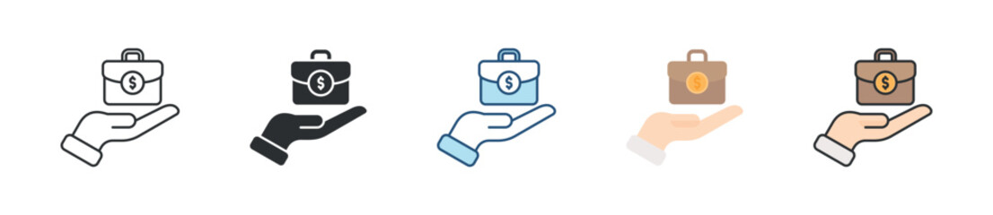 Business Icon Set Multiple Style Collection