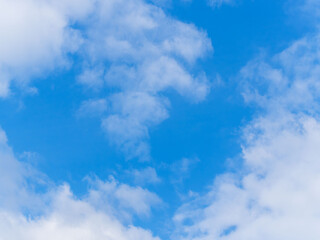 春の青空と白い雲08