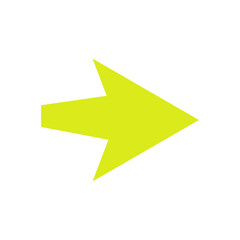 Yellow Arrow Simple Element