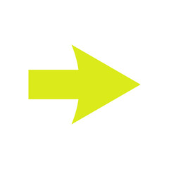 Yellow Arrow Simple Element
