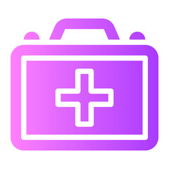 first aid kit gradient icon
